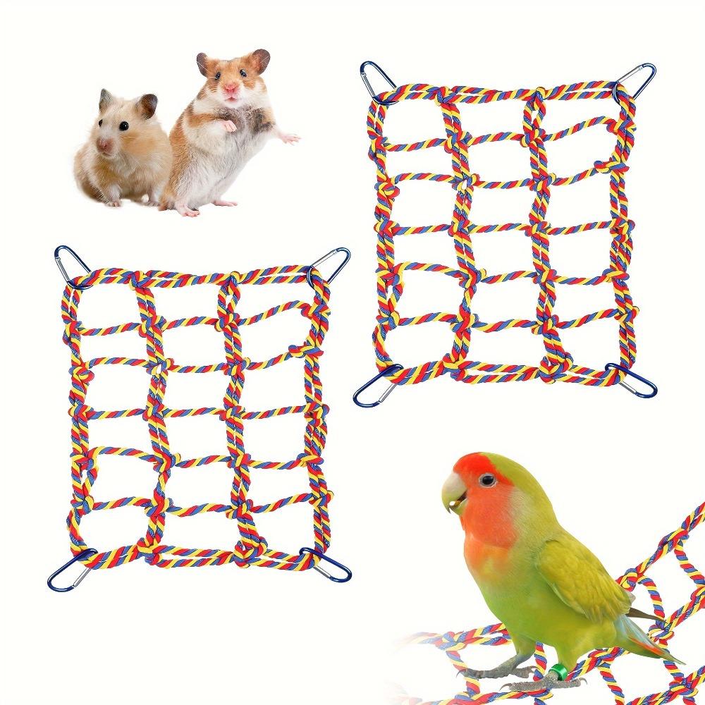 Creative Cotton Rope Pet Climbing Net Colorful with Hook Hammock Net Hook Net Small Animal