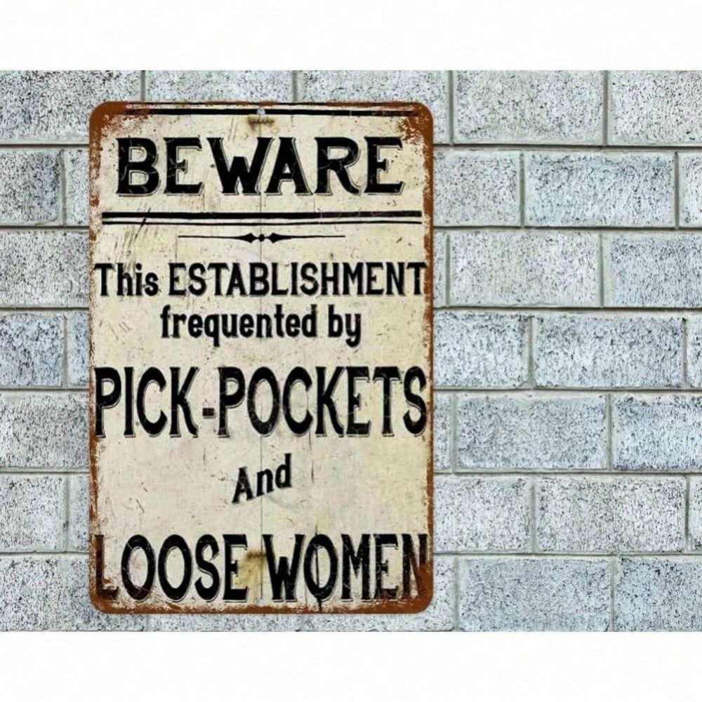 

Metal Wall Art Sign Vintage Decor 20x30cm