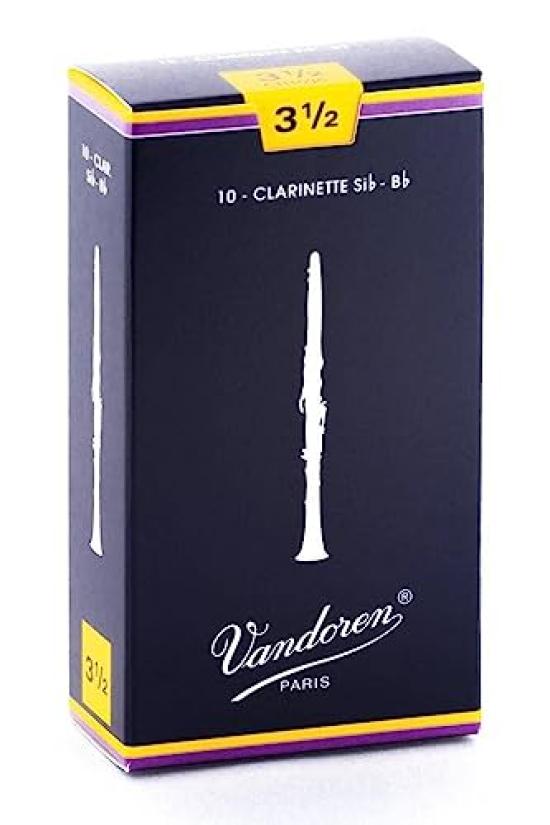 Vandoren Bb Clarinet Reed Blue Box 3-12 10pcs