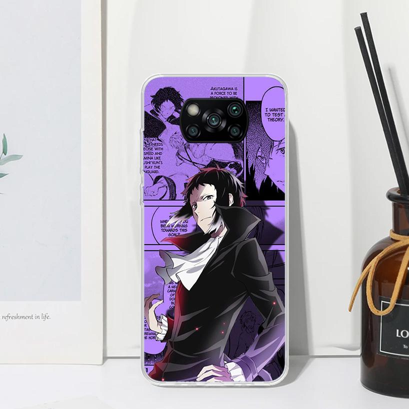 Bungo Stray Dogs Manga Phone Case For Xiaomi Poco X7 X6 X5 M7 M8 Pro F7 Ultra Redmi 15C 15 13C 13 12C 12 10 10C 10A Art Fundas P
