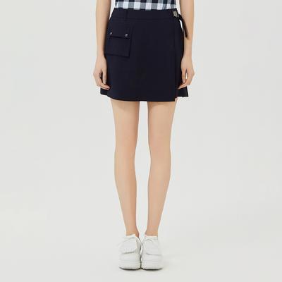 MARTINE GOLF Buckle Point Wrap Shorts_Navy