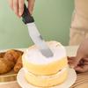 Stainless Steel 6 8 10 Inch Angled Offset Spatula Plastic Handle Thickened Curved Frosting Tool Professional Baker