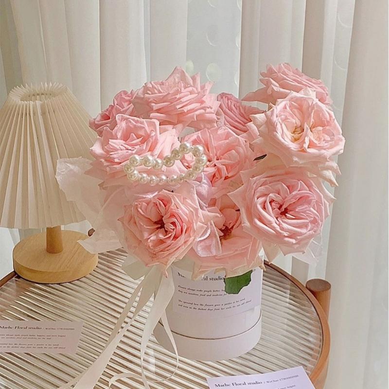 Round Flower Bucket For Home Decoration And Gift Packaging Creative Floral Arrangement Decorative Jar Holiday Gift