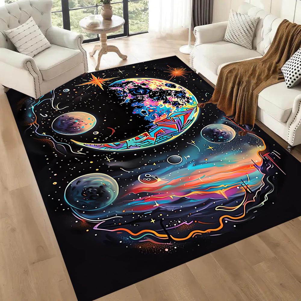 Cosmic Portal Exploration Floor Mats for Living Room, Bedroom and Room Decoration Are Suitable for Gifts.