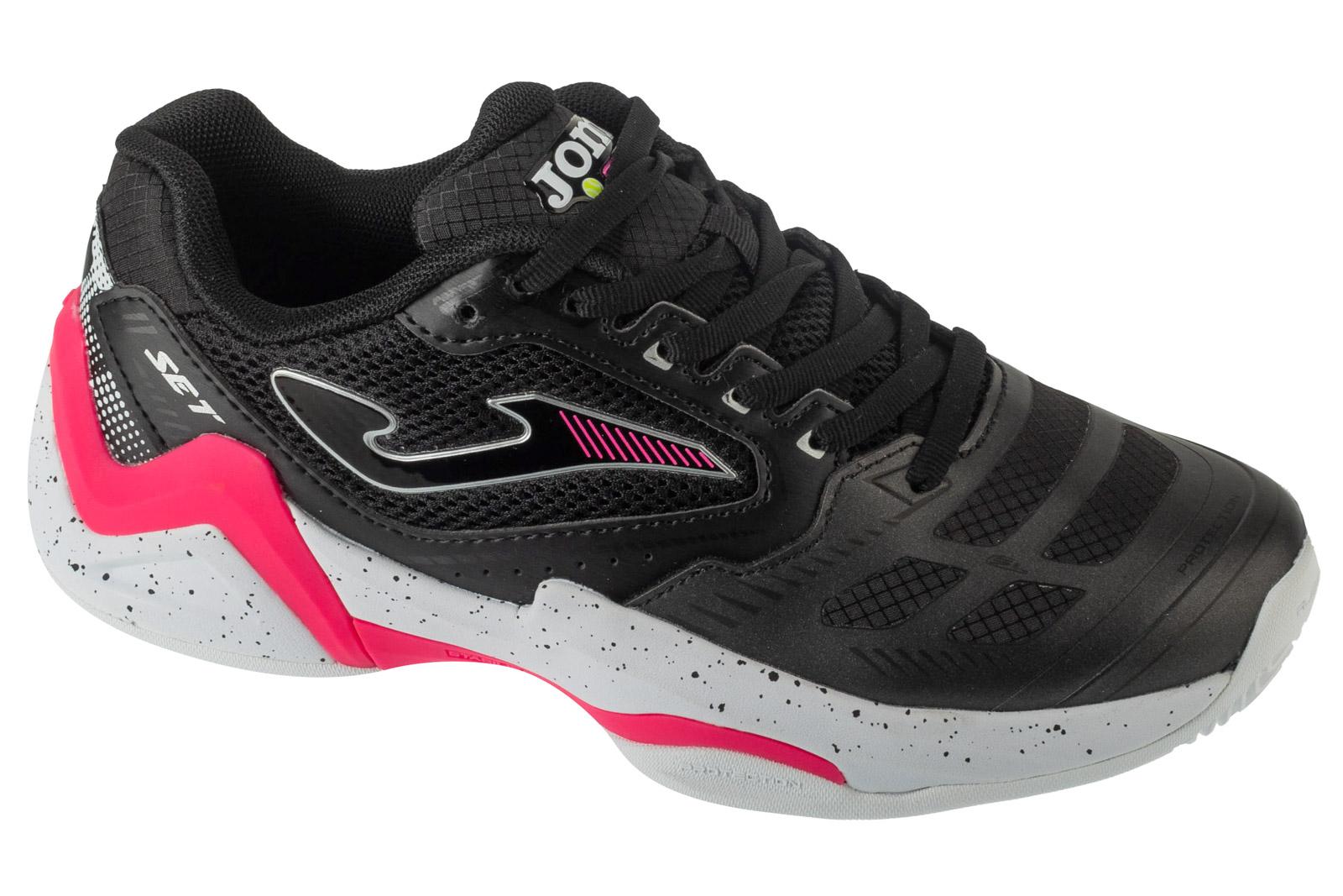 Joma Set Lady 25 TSELW, Damen schwarze Tennisschuhe 40 schwarz