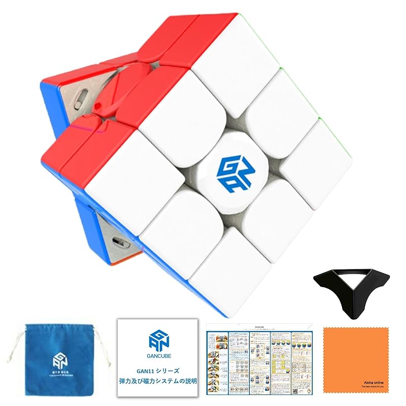 

GAN11 M Pro UV 3x3 cube [Japanese manual & Japanese version 6-sided solution procedure manual & stand& With cleaning cloth] internal primary colors
