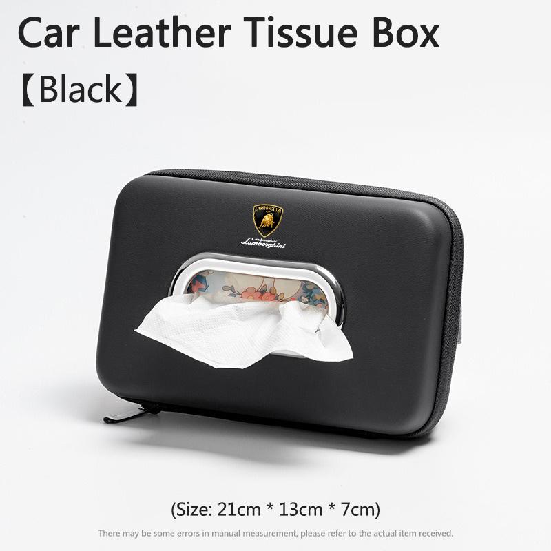 Car 3D stereoscopic tissue box seat backrest Sun visor tissue box For Lamborghini Urus Huracan Aventador Premium Keyring TT1