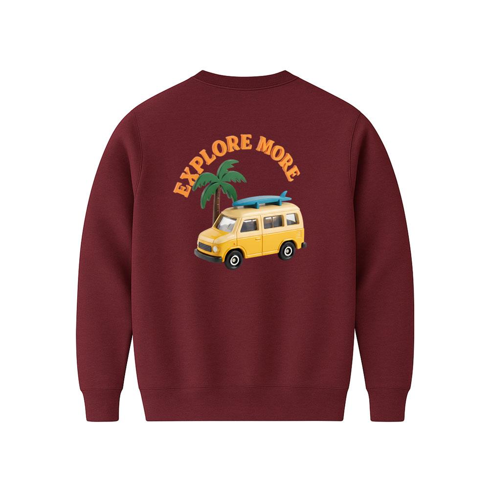 SUPENER Explore More Printed Crew Neck 4 Colors (Type B)