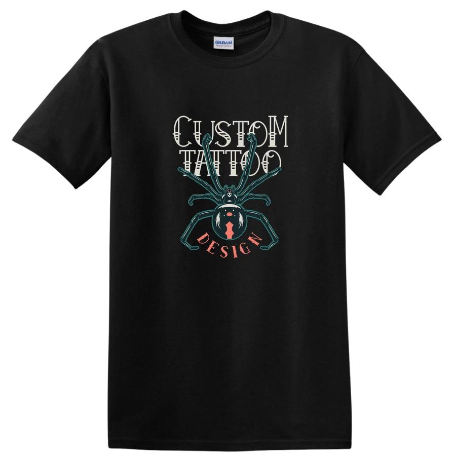Custom Tattoo Spider Design T Shirt for Tattoo Lovers and Art Fans Tee 2XL