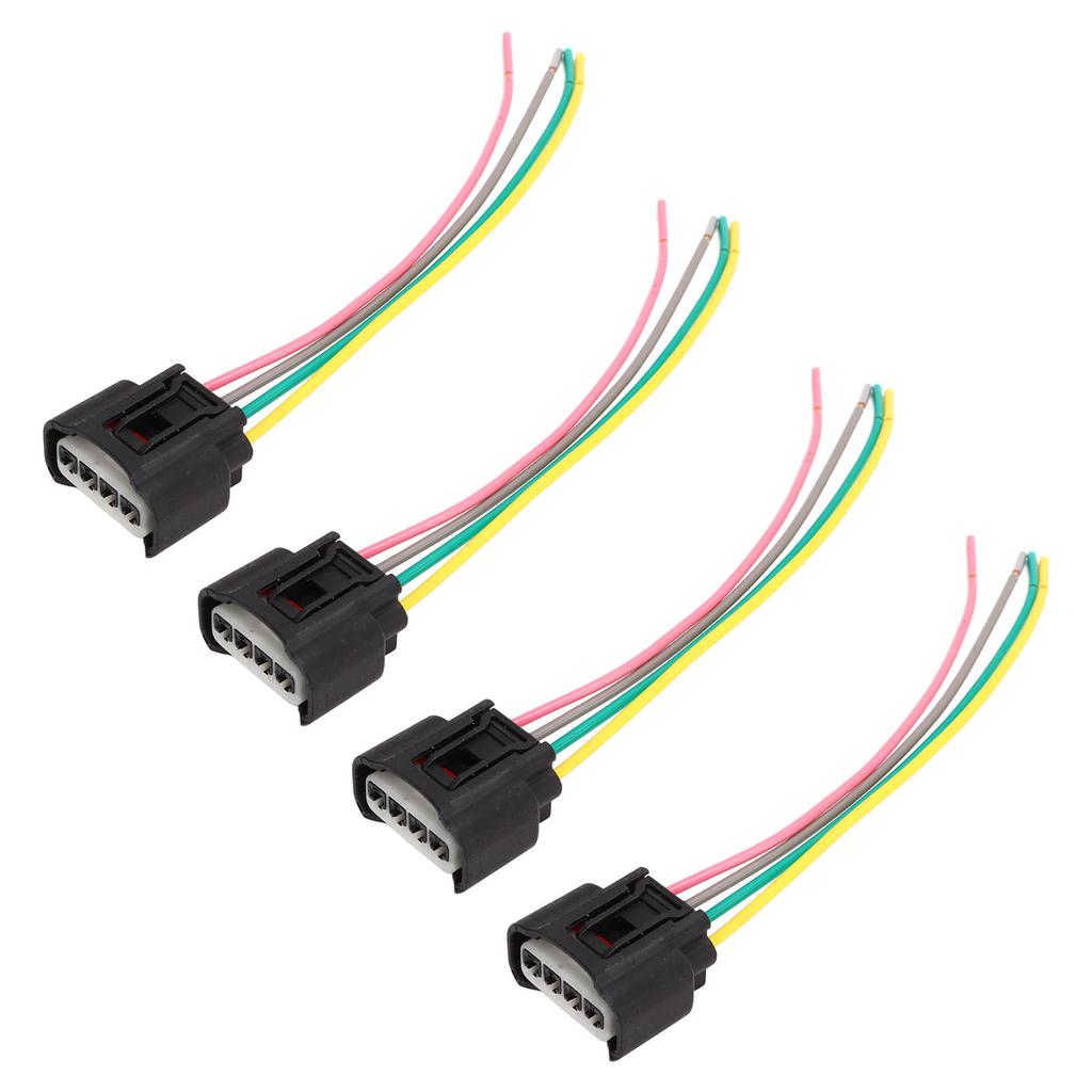 4 Stück Zündspulen Pigtail Stecker Kabelbaum Kit 4 Pins Ersatz für Camry Corolla Highlander