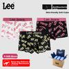 Lee [50s Combed Cotton] Men's Underwear, Pure Cotton 7A Antibacterial, Naked-Feel High-End Boxer Briefs for Me