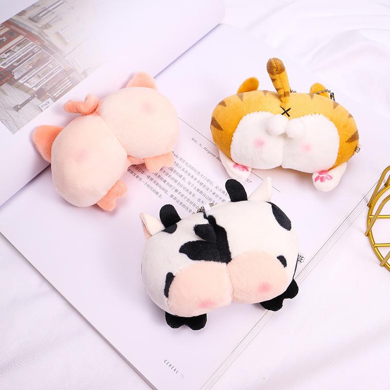 Cute Dog Corgi Bag Pendant Accessory Keychain Creative Plush Toy Doll Gifts
