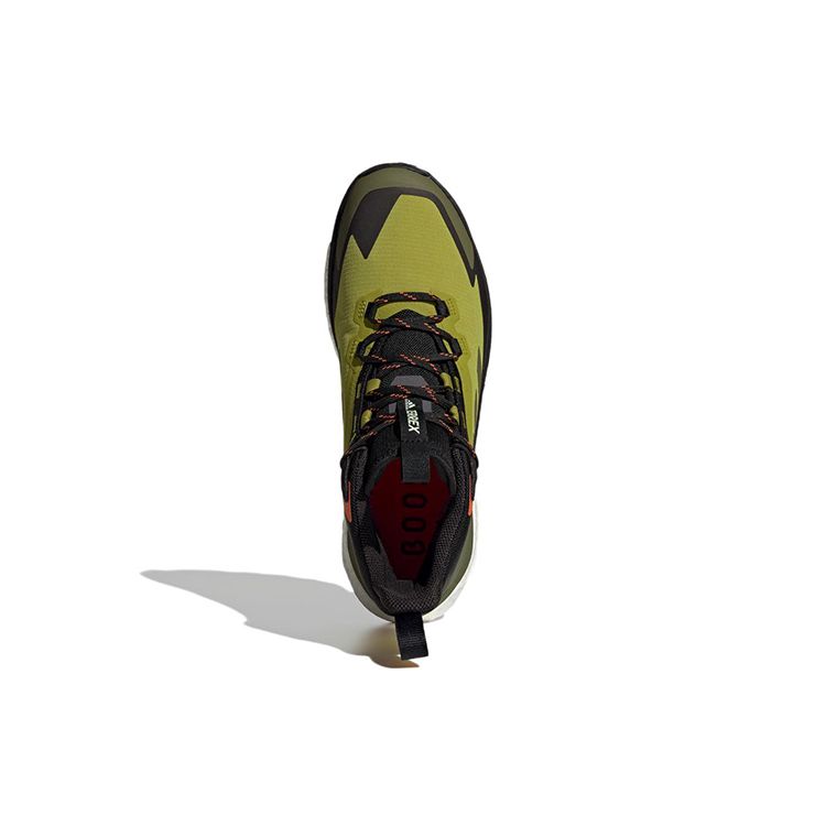 adidas Terrex Free Hiker 2 GORE-TEX Pulse Olive Tênis Masculinos Verde Focus-Olive Laranja Impacto GV8900