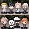 Q Version 8Pcs Jujutsu Kaisen Itadori Yuji  Ryomen Sukuna Gojo Satoru Figure Cake Decoration Doll Desktop Car Ornaments Toy Gift