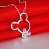New 925 Sterling Silver Necklace Pendant AAA Zircon For Women Exquisite Student Girlfriend Jewelry Accessories Wedding Gift