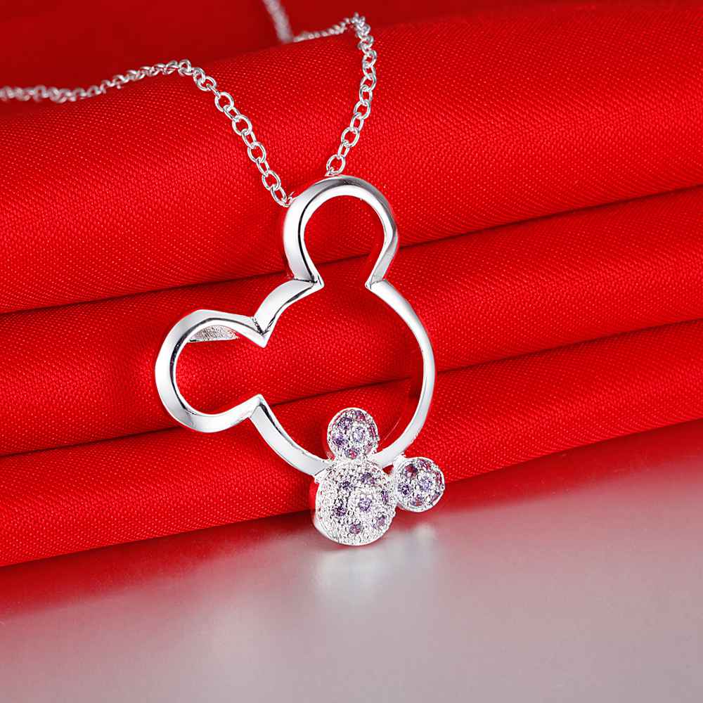 New 925 Sterling Silver Necklace Pendant AAA Zircon For Women Exquisite Student Girlfriend Jewelry Accessories Wedding Gift