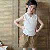 Girls Summer Crochet Knit Vest Korean Cute Sleeveless Top