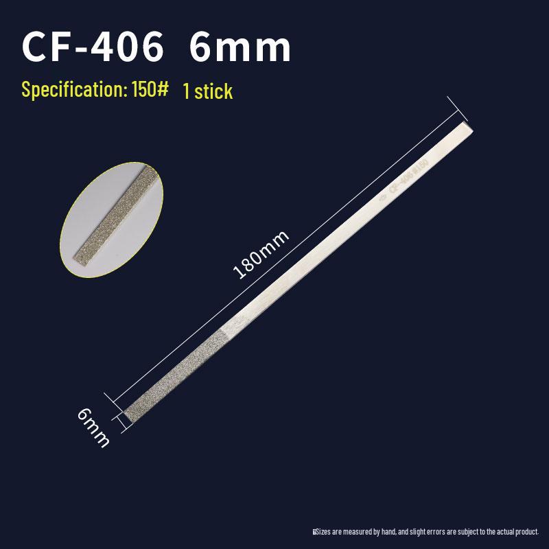 

Ippin CF-400 Diamond File Set - Flat, Tapered, Alloy Metal Mold Grinding and Shaping Tool