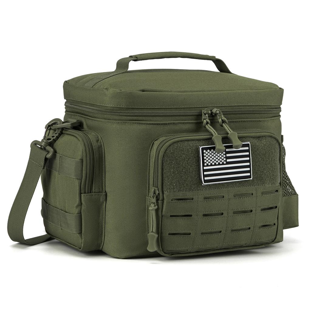 Borsa Pranzo Tattica per Uomo Outdoor Robusta Lunch Box Pasto Campeggio Picnic Lavoro A Prova di Perdite Termica Isolante Resistente Borsa Termica