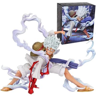 One Piece Luffy in der Hocke – Sonnengott Luffy – Handgefertigte PVC-Figur – Anime-Zubehör – Kinderspielzeug – Geburtstagsgeschenk