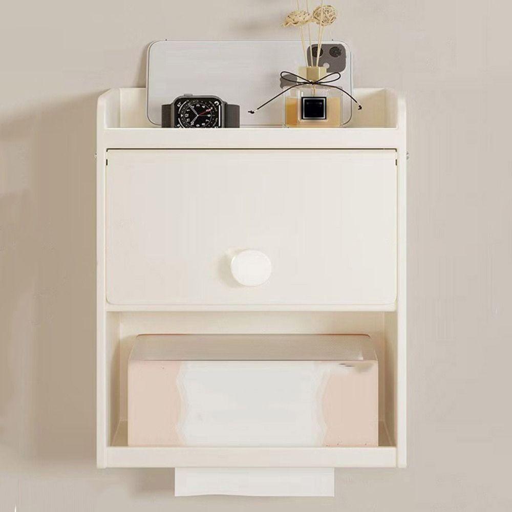 Wall Mounted Bathroom Tissue Box Waterproof Draw Tissue Box Practical Toilet Paper Holder Bathroom