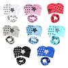 3Pcs Toddler Baby Boy Girl Beanie Star Print Cap Warm Winter Hat Scarf Set