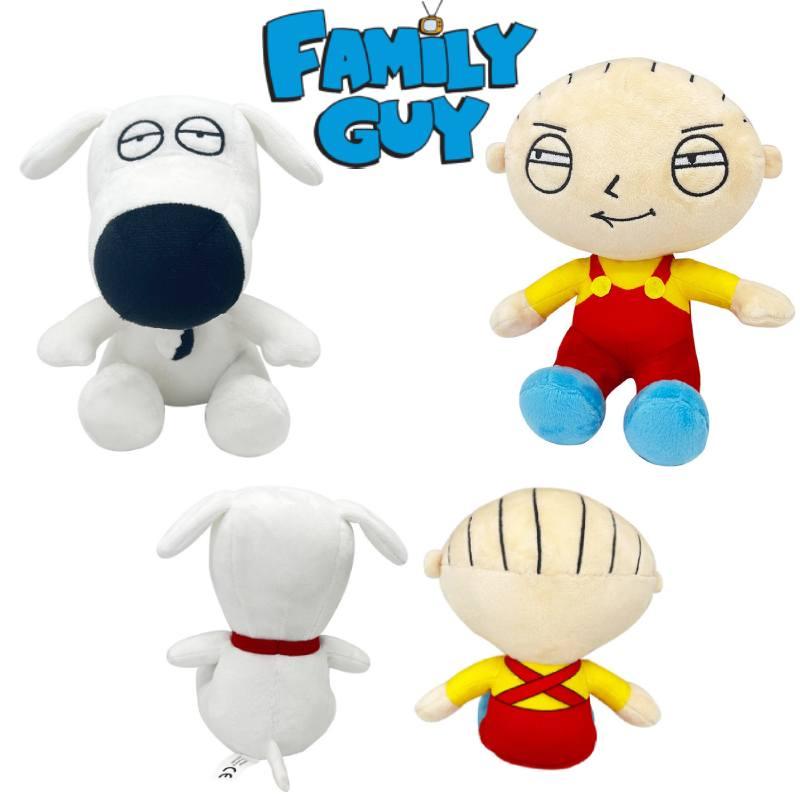 Family Guy Plush Toy Hilarious Cartoon Stuffed Animal For Fans 18*18cm Short Plush Pp Cotton Filling Net Bag Packaging Funny Characters
