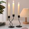 Iron Candlestick Holder Nordic Wedding Metal Candle Stand for Home Room Decor