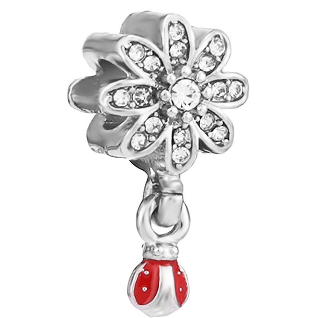 4pcs /Lot 2022 Sterling Silver Color Beads 41 Styles Sparkling Charm Fit Original Brand Bracelets For Women Jewelry Making Gift