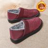 Winter New Outer Wear Velvet Thickened Women's Cotton Shoes Lightweight Soft Sole Casual One-pedal Grandma Warm Snow Boots