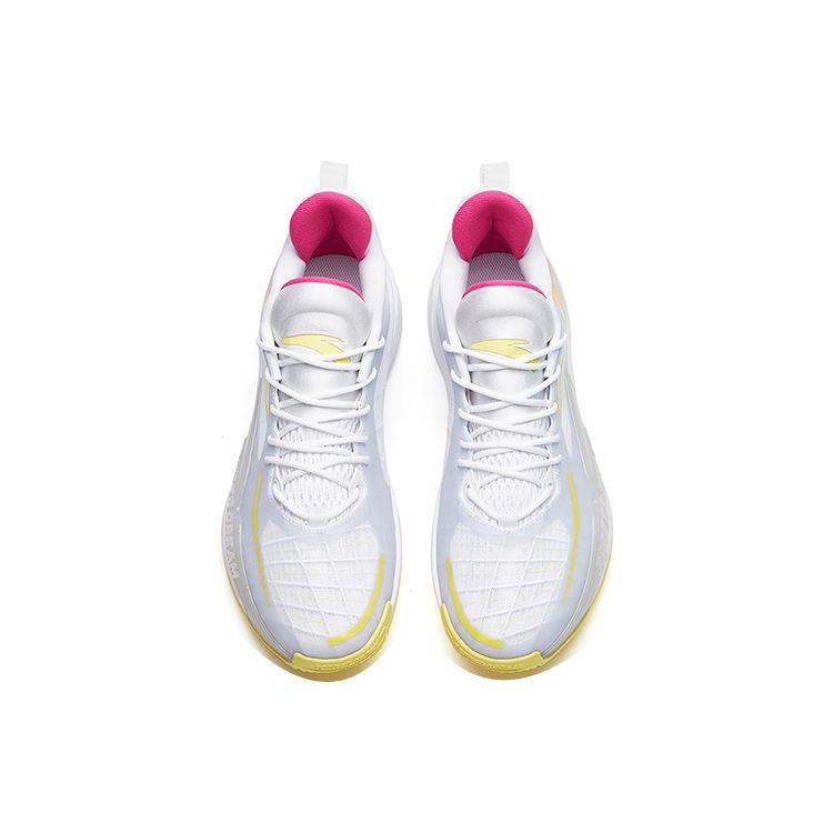 Anta Light Crazy 3 Nitrogen Technology Shock Absorption Non-Slip Wear-Resistant Low-Top Basketball Shoes Men Sneaker White Yellow Red 112221608-1