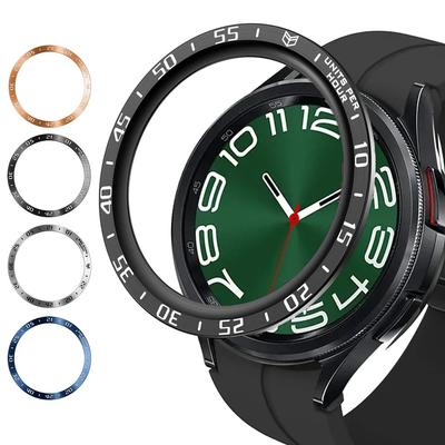 Metall-Lünettenring-Abdeckung für Samsung Galaxy Watch 6 Classic 47mm 43mm Sportuhr Tachymeter-Rahmen Watch6 Classic 43mm 47mm
