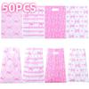 50Pcs New Pink Bow Gift Bag Baby Shower Supplies Birthday Party Candy Bags Jewelry Bag Gift Bags For Girls Bridal Engagement