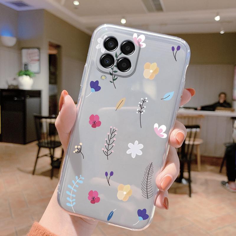 For Samsung Galaxy M33 5G Case Cute Cat Cartoon Protective Soft Silicone Phone Cases For Samsung M 33 GalaxyM33 Bumper Clear Bag