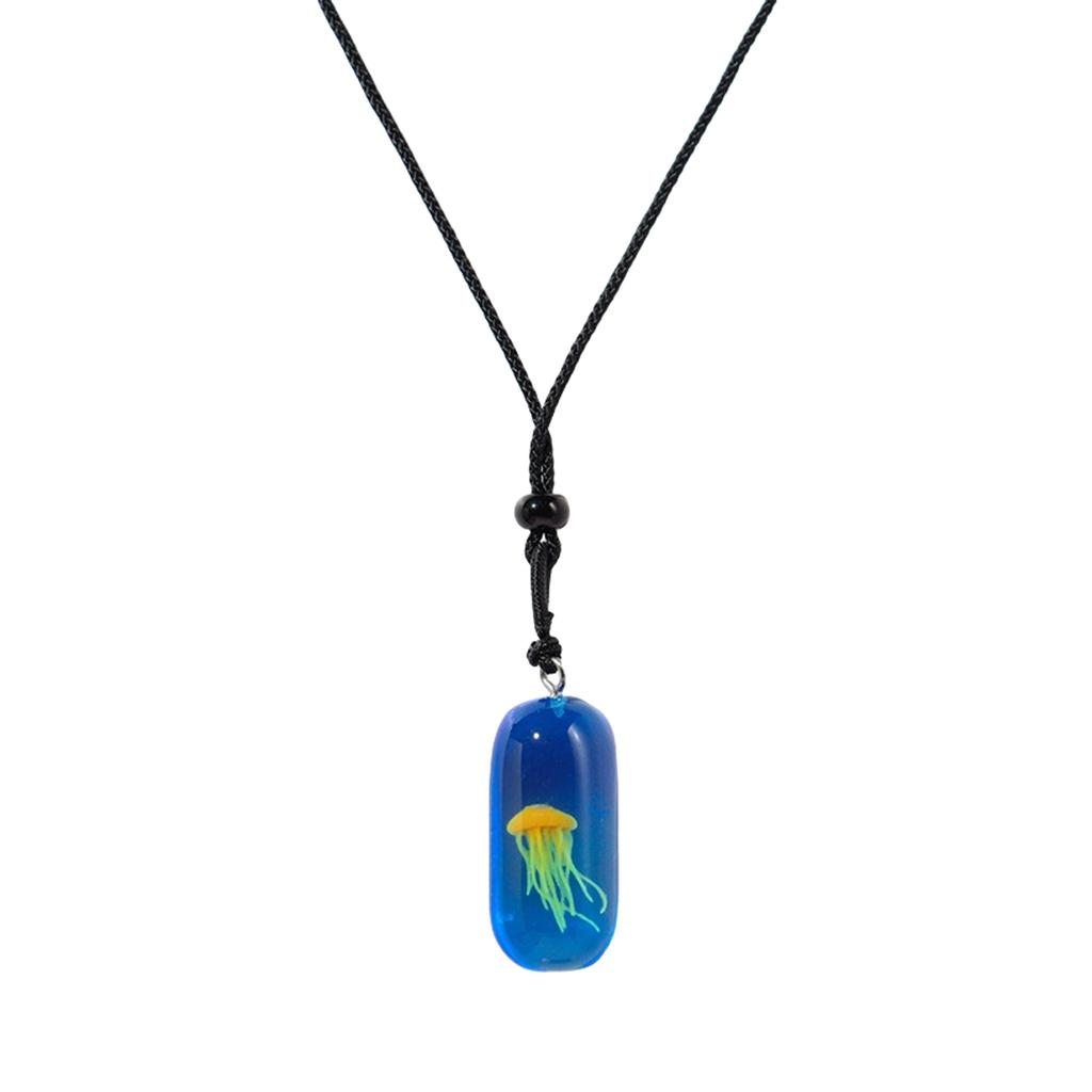 Portable and Comfortable Jellyfish Necklace with Soft Nighttime Glows Jewelry Accessory for Parties Casual Wear