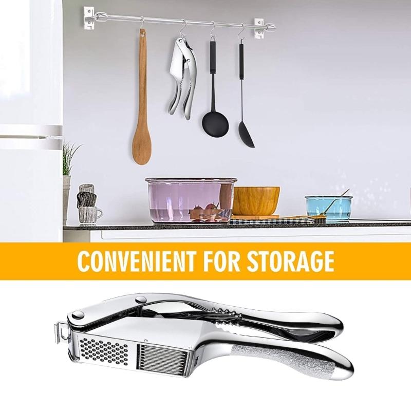 Multifuntional Garlic Crusher Garlic Cutter Aluminum Alloy Texture Kitchen Garlic Presser Garlic Mincer Kitchen Utensils