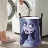 Emily The Corpse Bride Foldable Laundry Baskets Dirty Clothes Toys Storage Basket Large Waterproof Bag