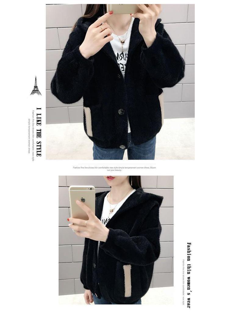 Women's Versatile Hooded Cardigan Jacket 2025 - Spring & Autumn Loose Sweater Jacket