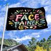 1er-Pack „Ich bin ein Face Painter“ Humoristischer Make-up-Künstler Salon Face Painting Mehrzweckflagge - 2 Ösen 91,44x152,4cm - 121,92x182,88cm - Geeignet für