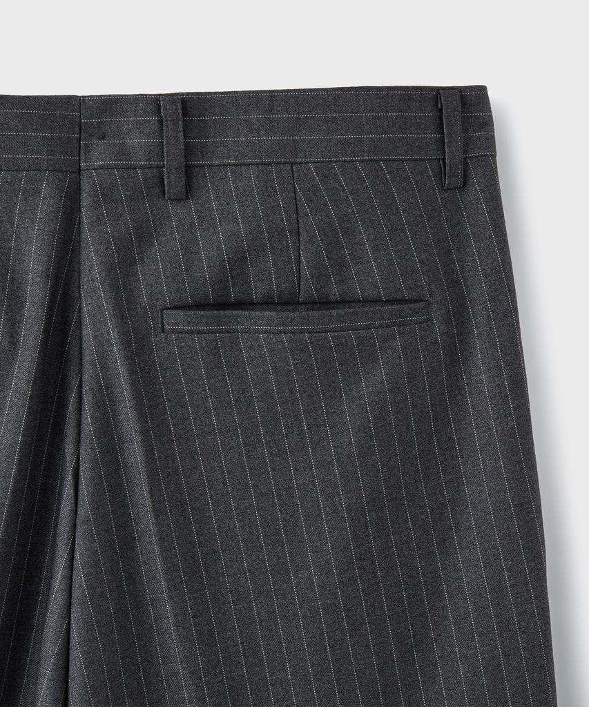 Beulaendideu Essential Wide Slacks [Gray Stripe]