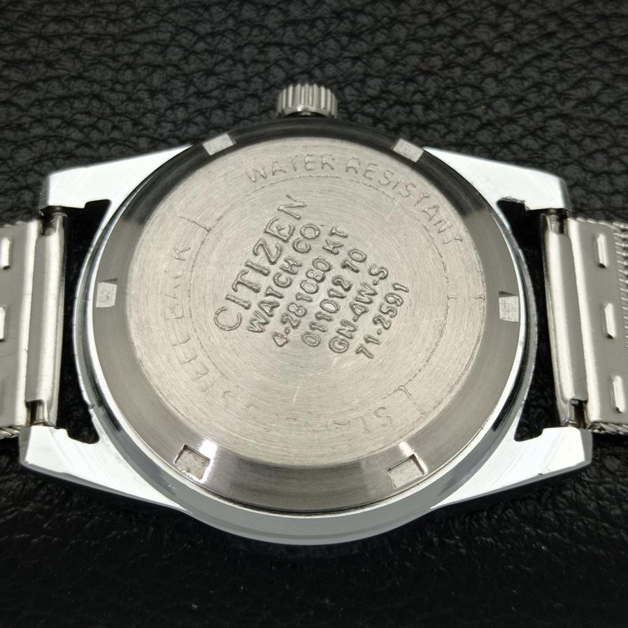 Citizen 8200 AUTOMATIC MENS REFURBISHED JAPAN GREEN DIAL WRIST WATCH A426408-2 RL-a426408