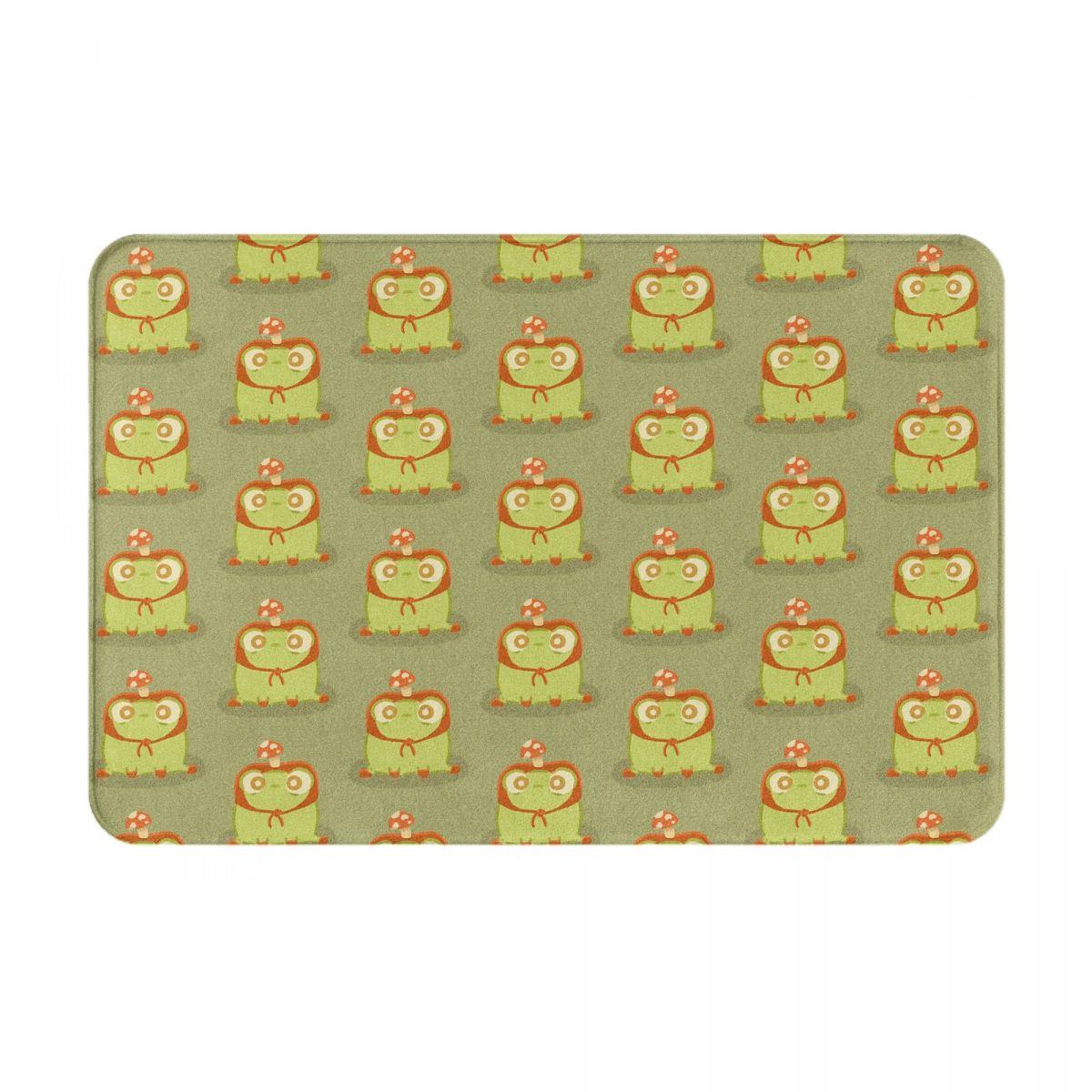 Groen Kikkerpatroon Antislip Deurmat Vloermat Absorberende Mat Tapijt Vloerkleed voor Keuken Entree Huis Slaapkamer Voetmat Matten 60x40 cm
