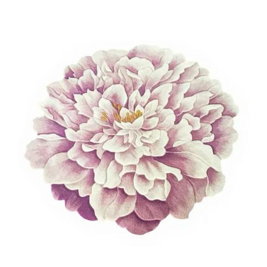 

Коврик на пол в форме цветка, цветочный ковер для гостиной, нескользящий коврик для ванной, ковер с георгином, розой, пионом, лотосом для ванной, спальни, общежития, детской, кухни 30cm