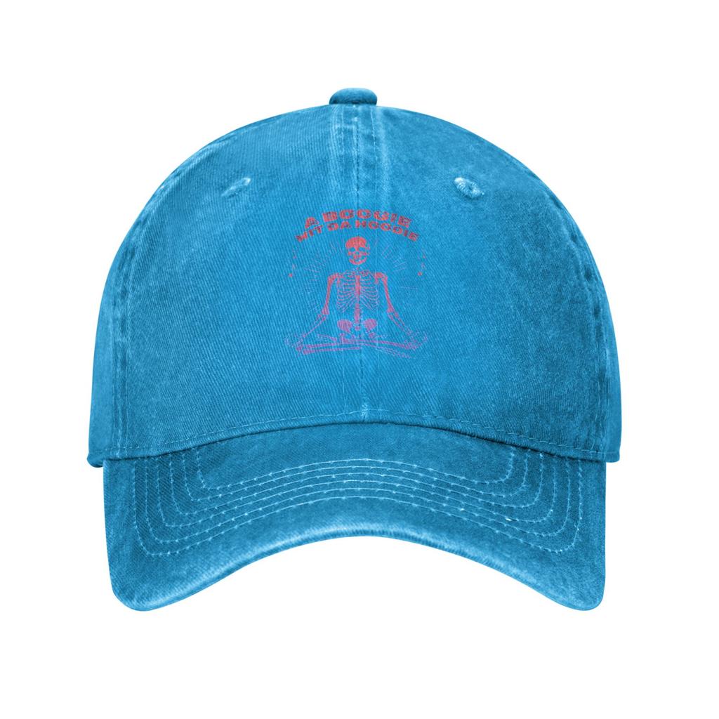 A Boogie Wit Da Hoodie Lazy Style Baseball Cap Structured Fit Sports Enthusiasts Washed Denim Cap