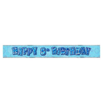 Childrens Happy Birthday Glitz Foil Banner