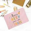 Merci AESH Printed Makeup Bag Travel Toiletry Organizer Female Neceser Cosmetic Pouch  School Pencil Bags Best Gifts for AESH