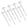 4/8/10Pcs Florescent Screw Thread Tent Stakes Pin Outdoor Campings Tent Peg Ground Pin for Fixings Tent Tarps Awnings