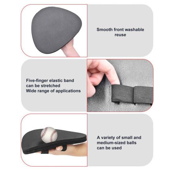 1/2 szt. Rękawica dla łapacza baseballu dla młodzieży i dorosłych Oddychająca i odporna na zużycie Miękka pianka