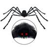 Large Black Spider for Halloween Bendable Legs Giant Spider Decoration,Professional Accessories,for Outdoor Yard,Scary Decor