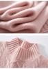 High Neck Cashmere Knit Women's Slimming Sweater - Autumn & Winter Fashion